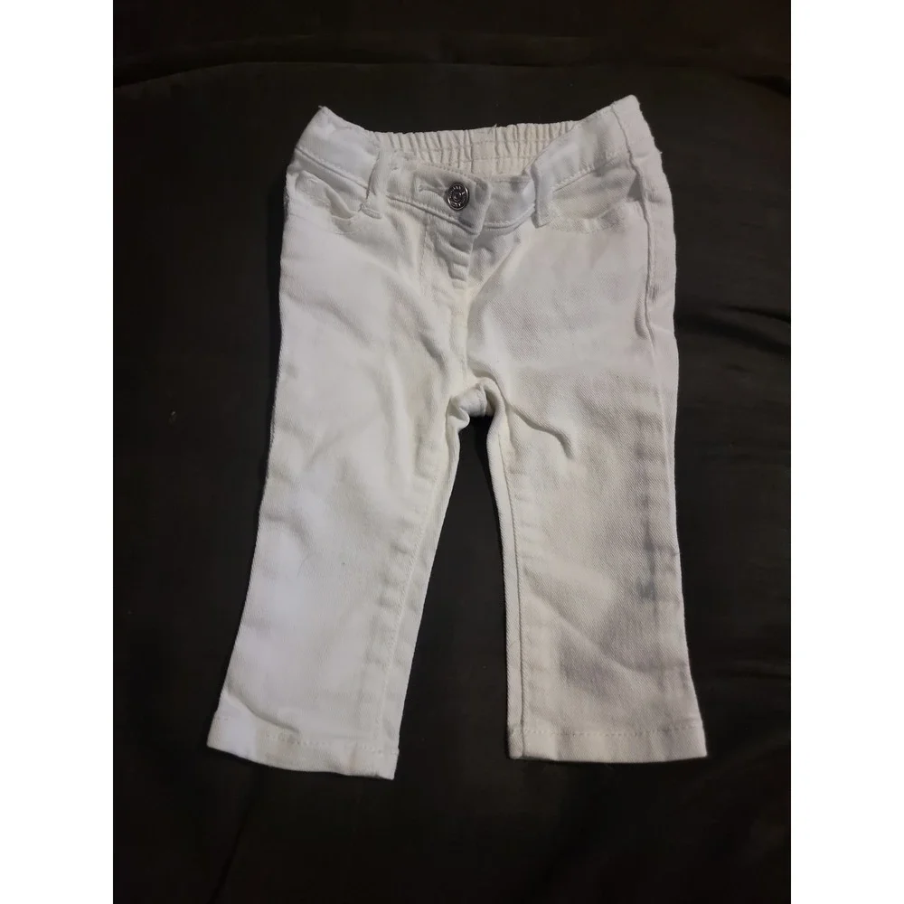 Janie and jack Green sweater and white pants‎ 6 12 months